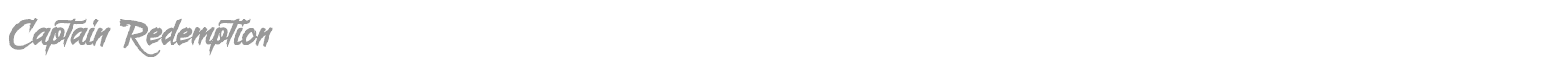 Captain Redemption font preview